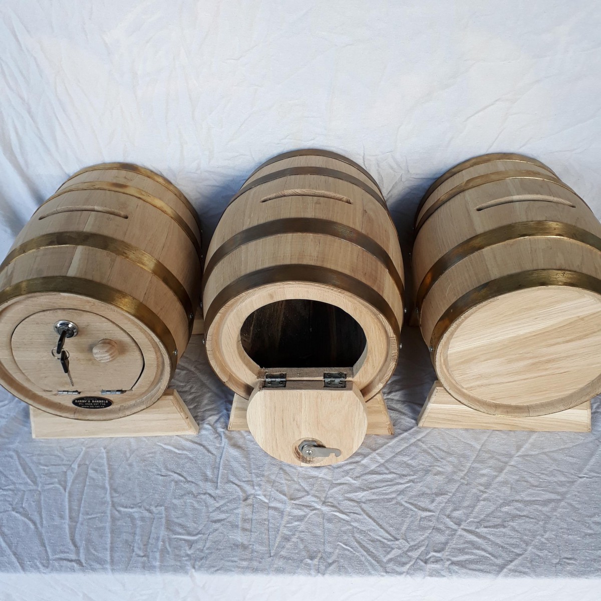Wedding Barrel / Suggestion Barrel / Donation Barrel / Piggy Bank Barrel Barry's Barrels