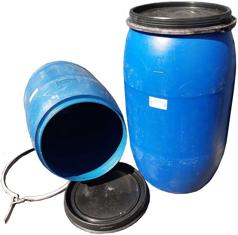 PLASTIC BARREL OPEN TOP 220 litre Barry's Barrels
